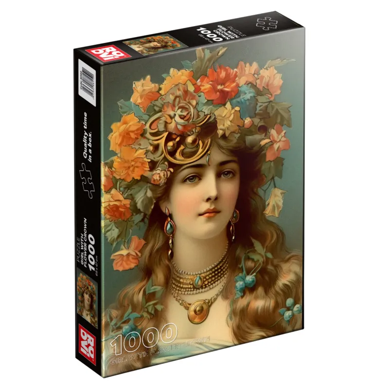 Fille avec Couronne de Fleurs