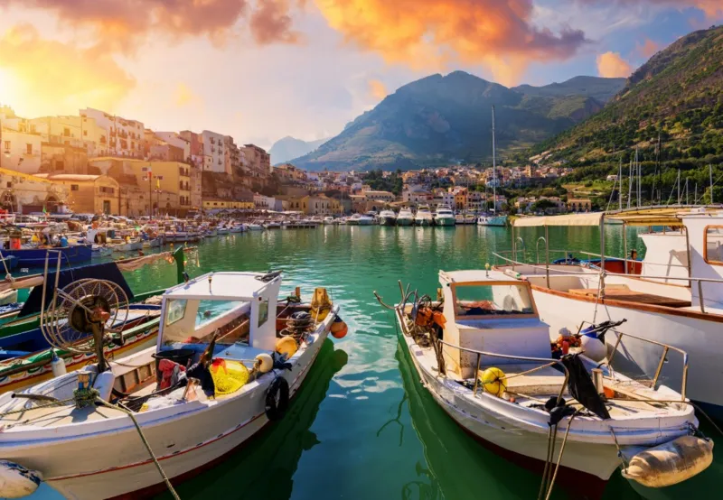 Port et Bateaux de Pêche - Sicile