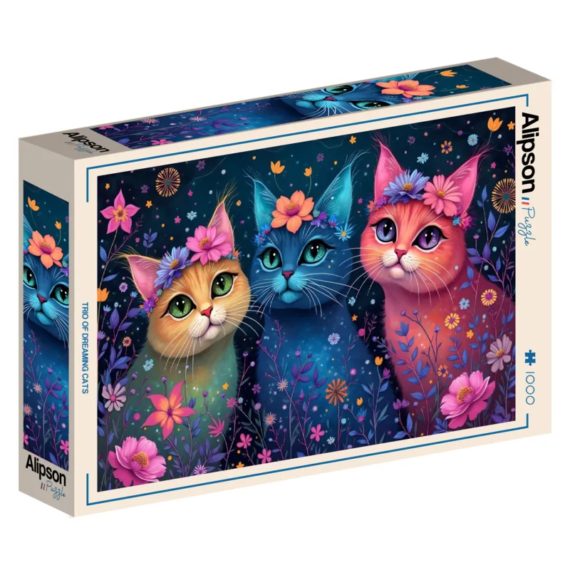 Trio de Chats Rêveurs