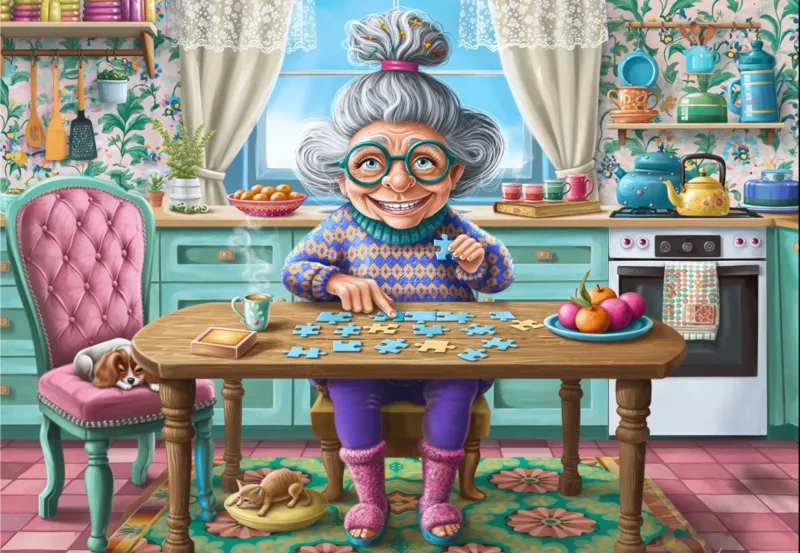 Puzzle-Party chez Mamie