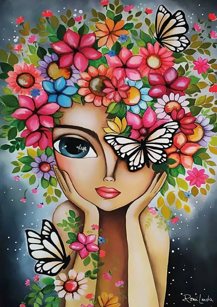 Lady with Flowers - Romi Lerda Special Edition