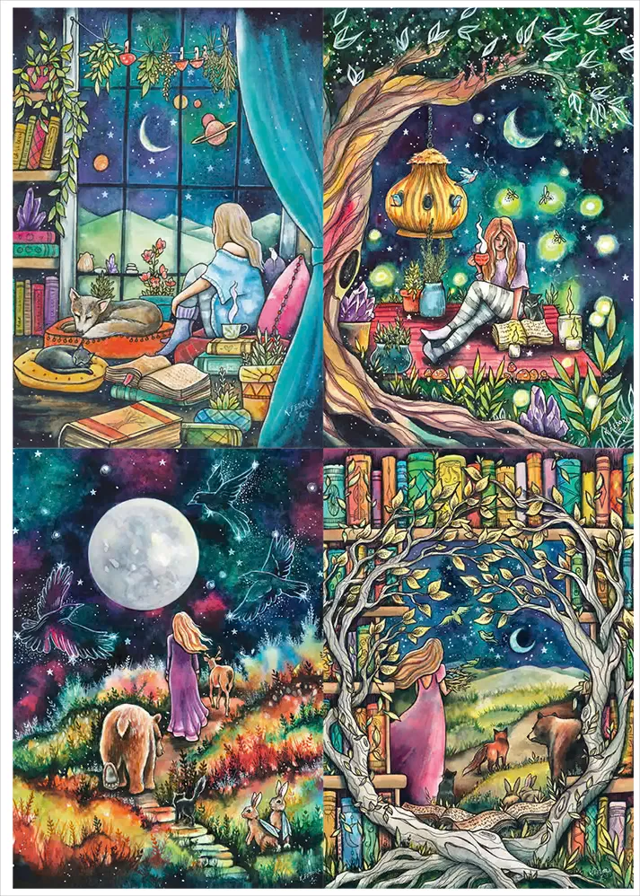 4 Puzzles - Kat Fedora - Bobo Vibes - Follow Your Path - Nightfall - Finding Dreamland