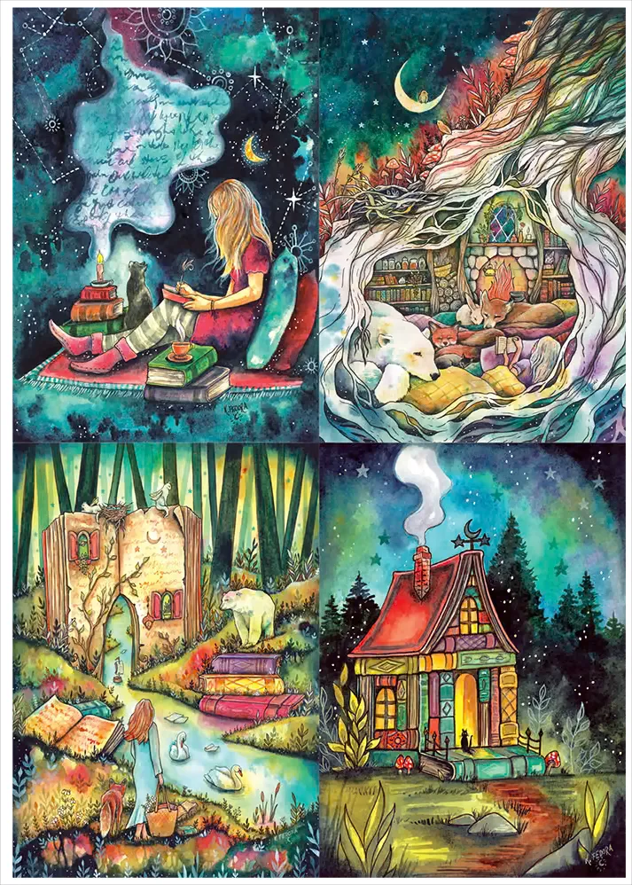 4 Puzzles - Kat Fedora - Welcome Home - The Poet - So Many Chapters - Restful Earth