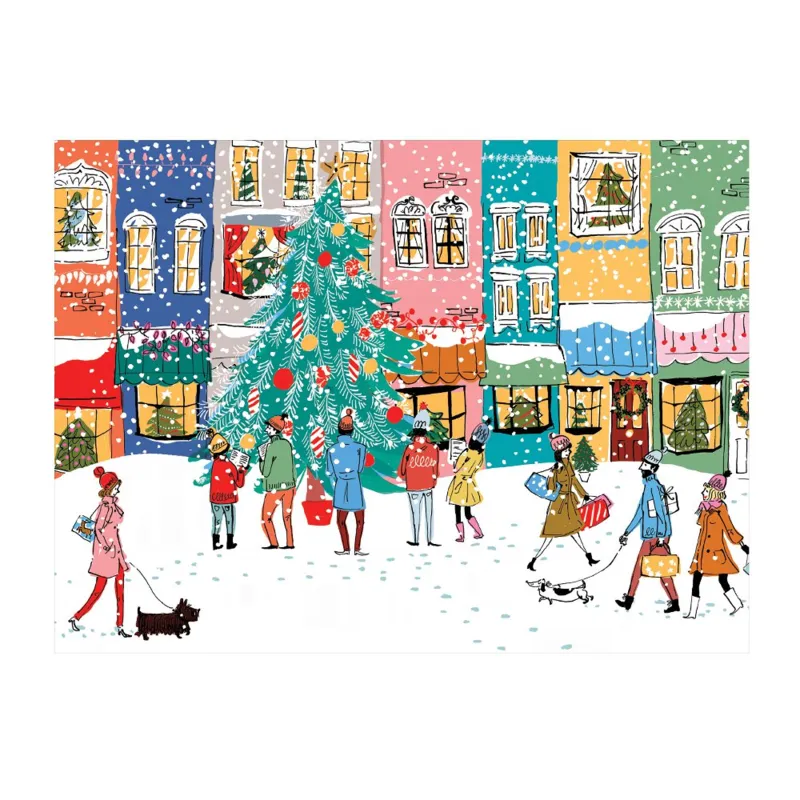 Chanteurs de Noël - Puzzle de 1000 Pièces en Boîte Carré
