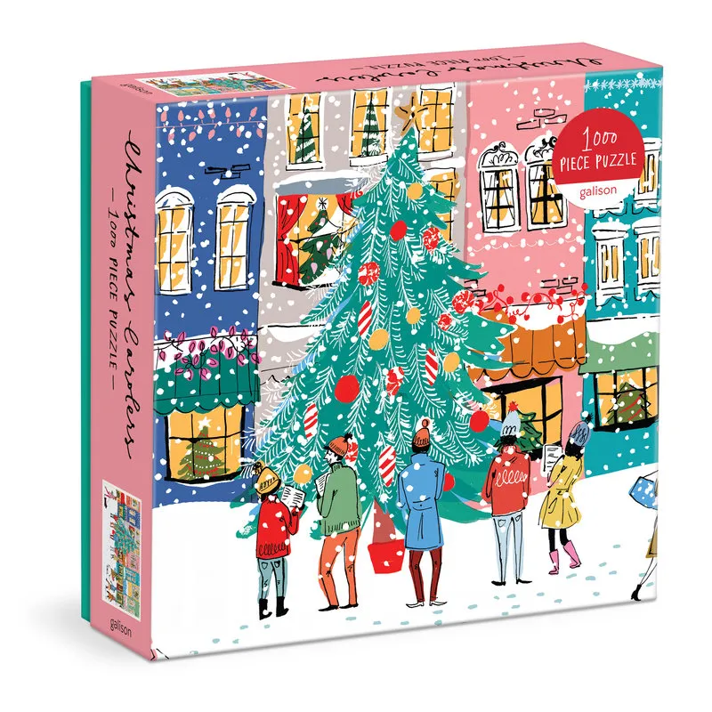 Chanteurs de Noël - Puzzle de 1000 Pièces en Boîte Carré