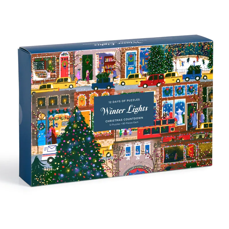 Joy Laforme - Lumières d'Hiver - 12 Jours de Puzzles 80 Pièces - Compte à Rebours des Fêtes
