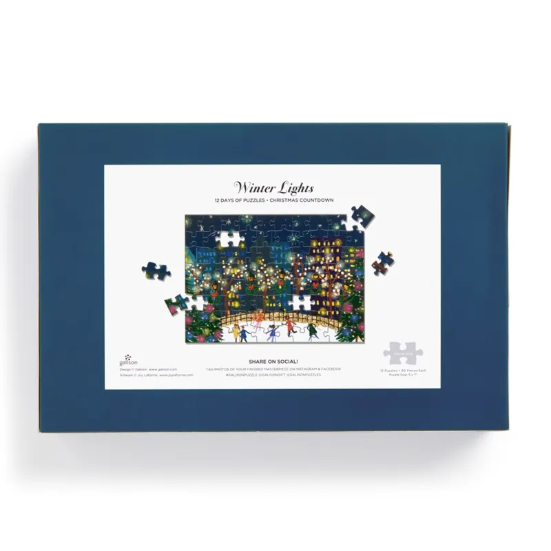 Joy Laforme - Lumières d'Hiver - 12 Jours de Puzzles 80 Pièces - Compte à Rebours des Fêtes