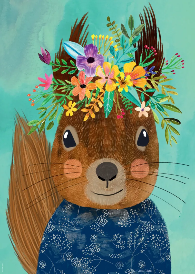 Floral Friends - Sweet Squirrel