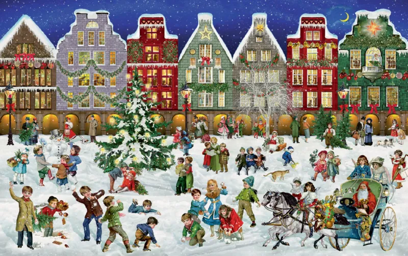 Mini-puzzle - Bataille de Boules de Neige