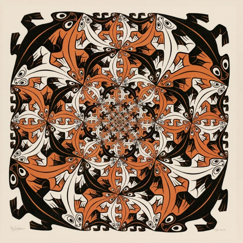 MC Escher : Salamandres