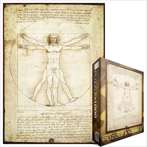 Leonard de Vinci : L'homme de Vitruve