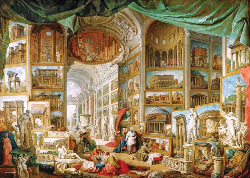 Galerie du Rome antique by Paolo Pannini