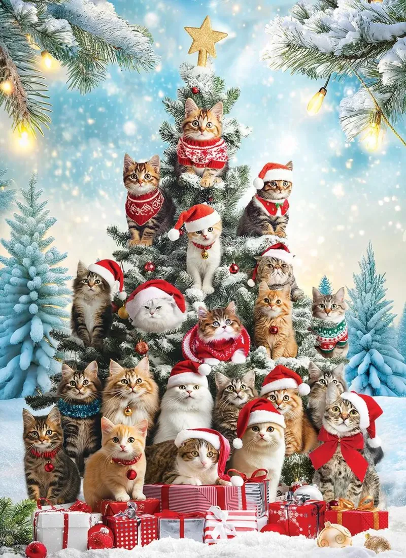 Christmas Tree Cats