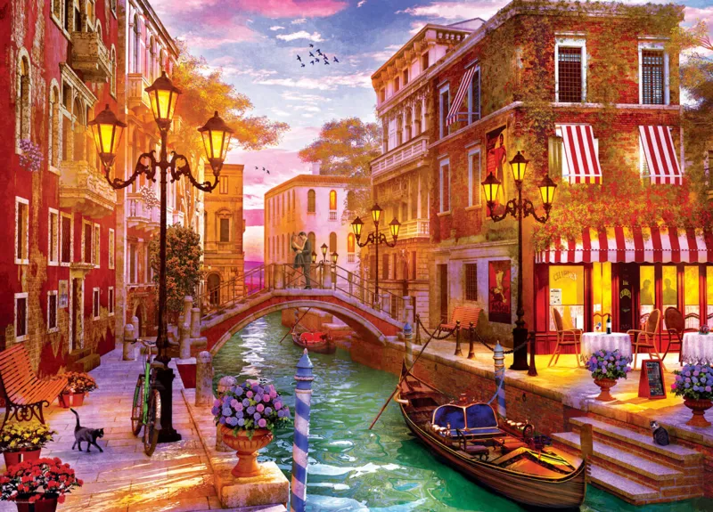 Dominic Davison - Coucher de soleil à Venise