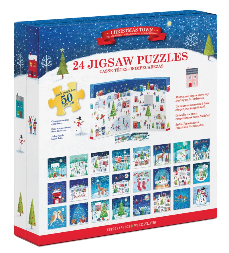 Calendrier de l'Avent - Ville de Noël - 24 Puzzles