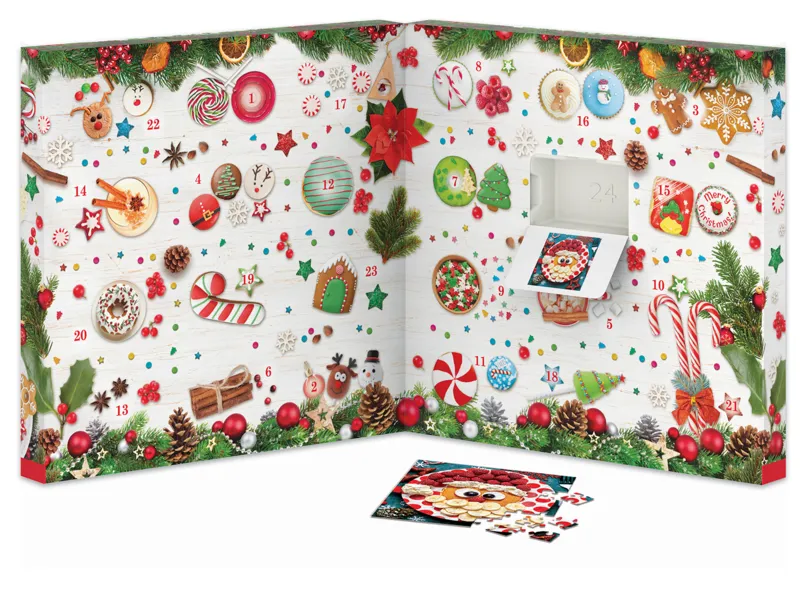 Calendrier de l'Avent - Délices de Noël - 24 Puzzles