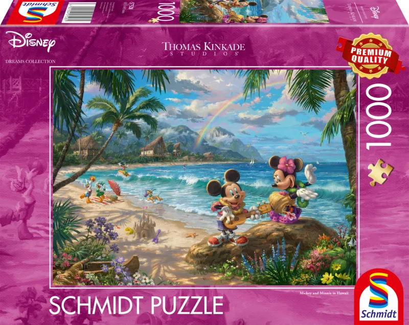 Mickey et Minnie sur Hawaii