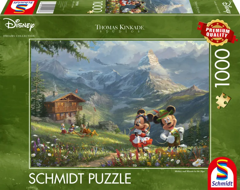 Disney, Mickey et Minnie dans les Alpes