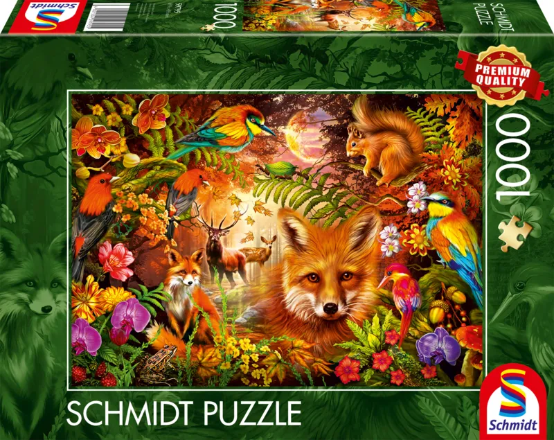 Puzzle Schmidt Spiele 1000 Pièces – Hibou En Robe De Perroquet – Qualité Premium – Dès 12 Ans – 69,3 X 49,3 Cm