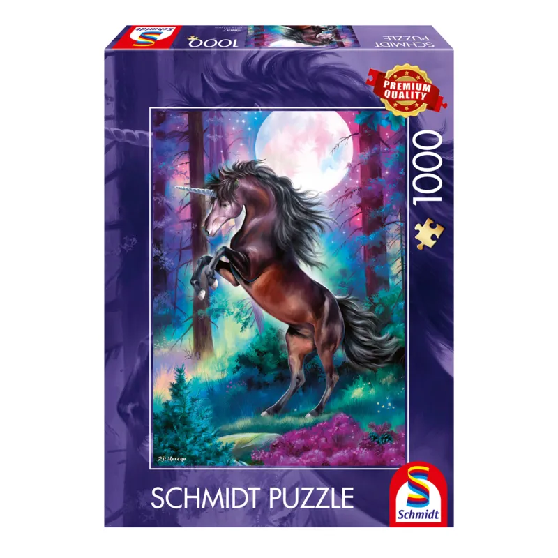 Licorne au clair de lune