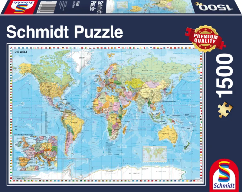 Carte du Monde en Allemand