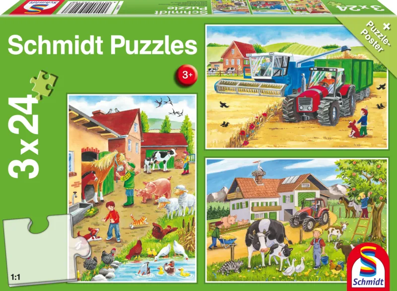 3 Puzzles - A La Ferme