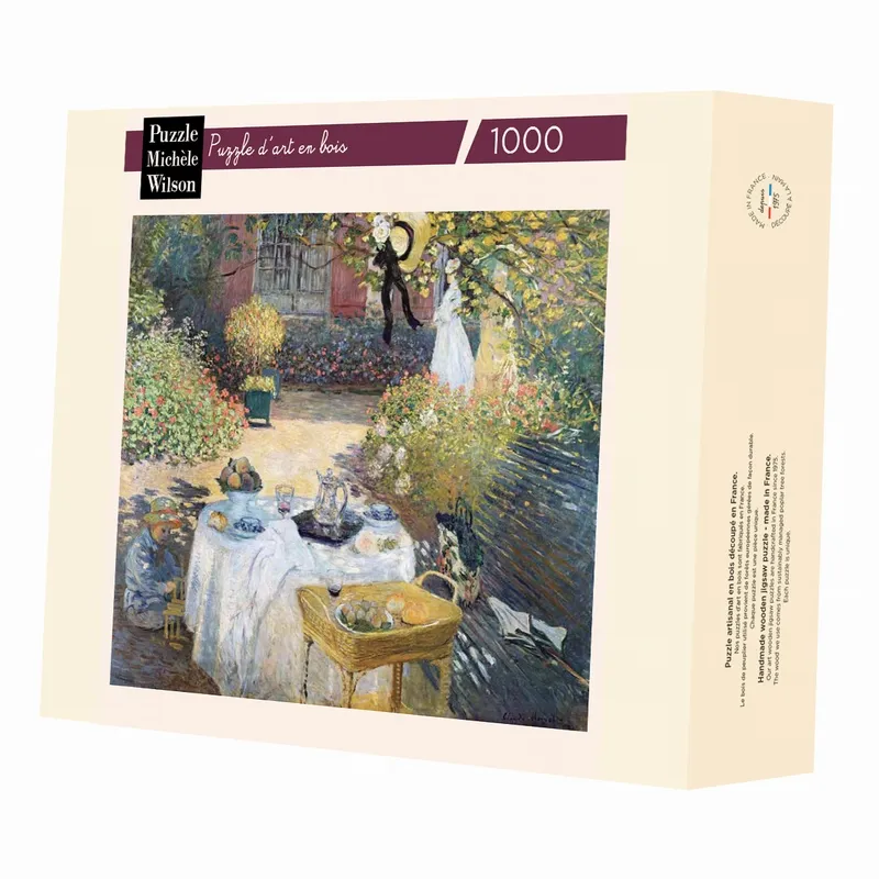 Puzzle en Bois Découpé à la Main - Claude Monet - Le Déjeuner