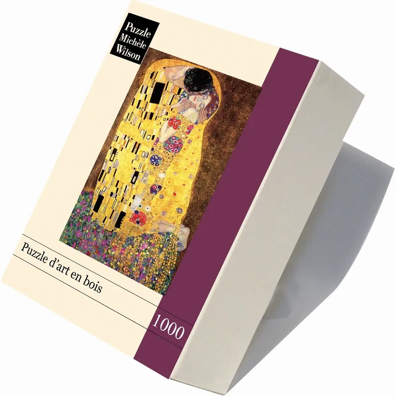 Puzzle en Bois Découpé à la Main - Klimt : Le Baiser