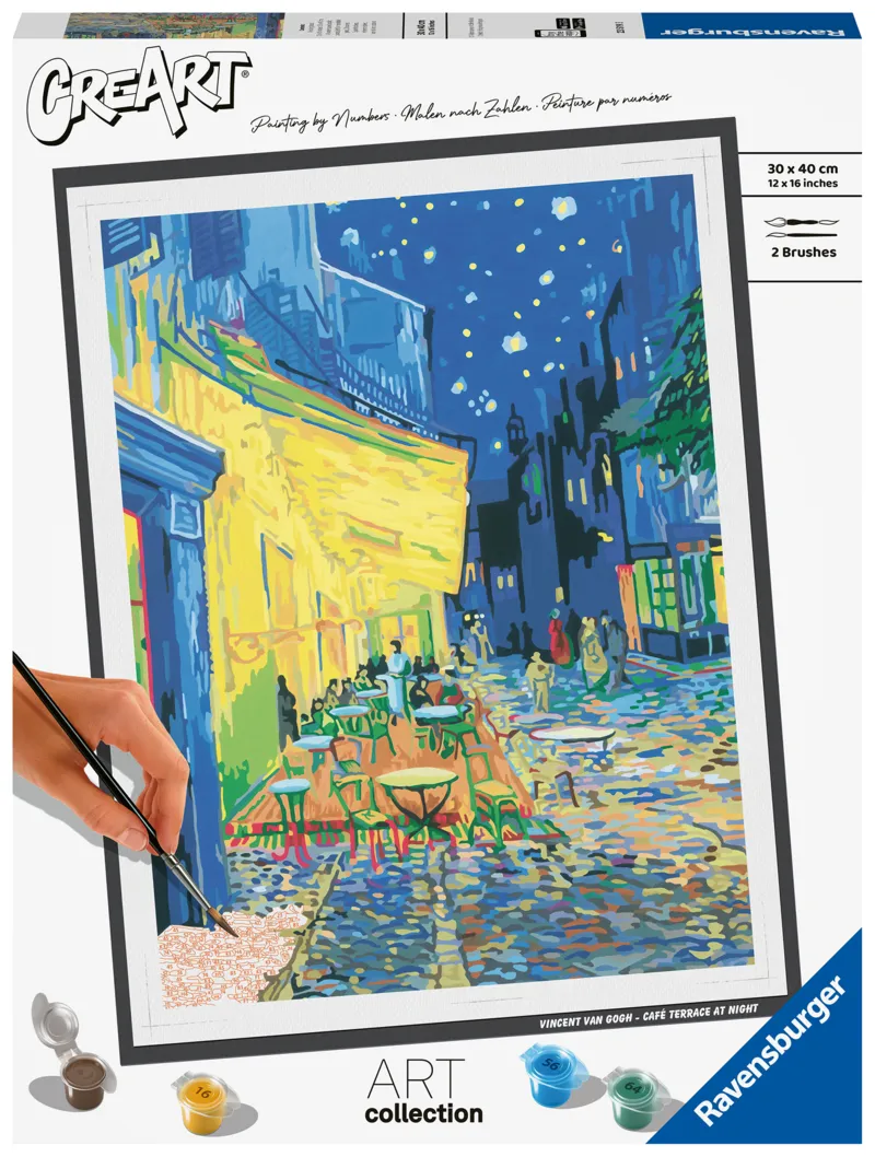 Peinture au Numéro - CréArt - Art Collection - Van Gogh - La terrasse du café le soir