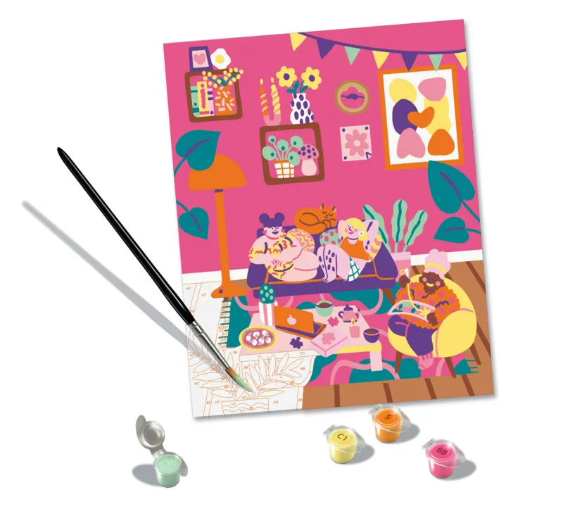 Peinture au Numéro - CréArt - Pyjama Party - Marie Boiseau
