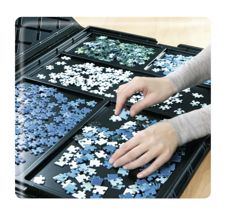 Porte-puzzle de 300 à 1000 pièces + Trieurs de pièces