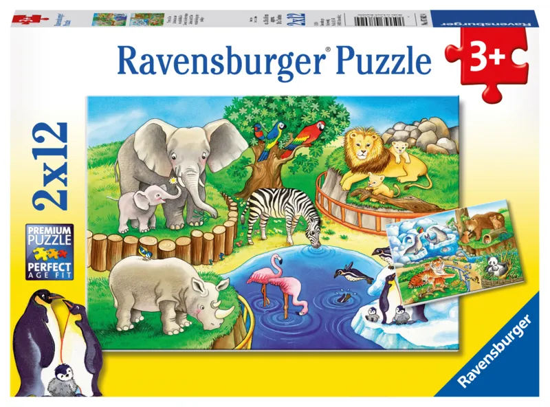 2 Puzzles - Animaux du Zoo