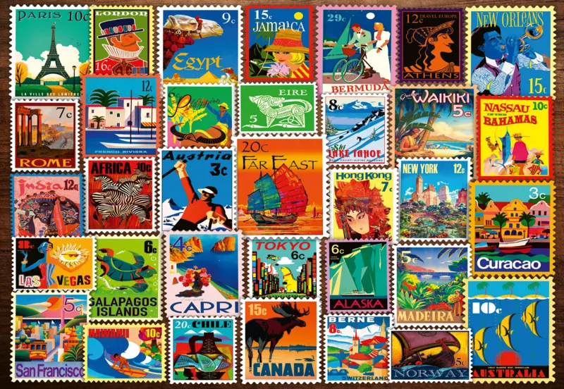 Bien Être & Puzzle - Timbres Du Monde Entier