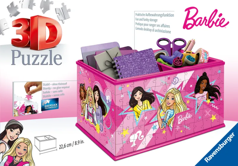Puzzle 3D - Boite de Rangement - Barbie