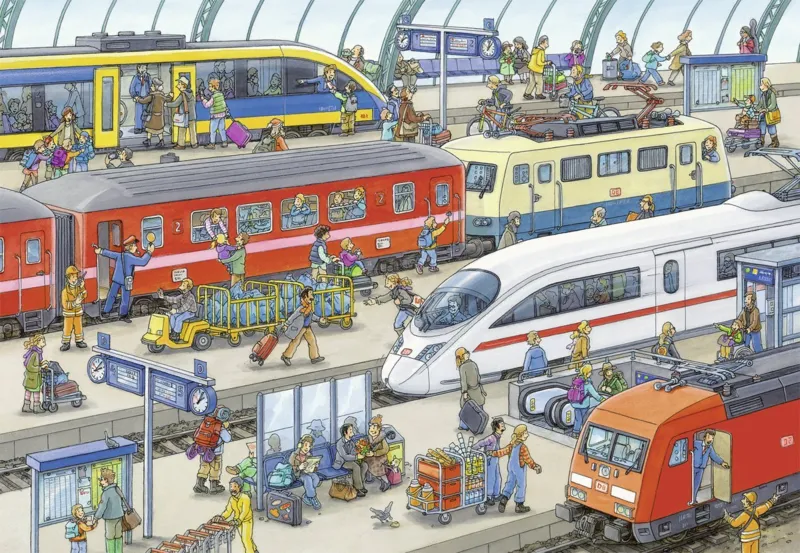 2 Puzzles - Agitation à la Gare