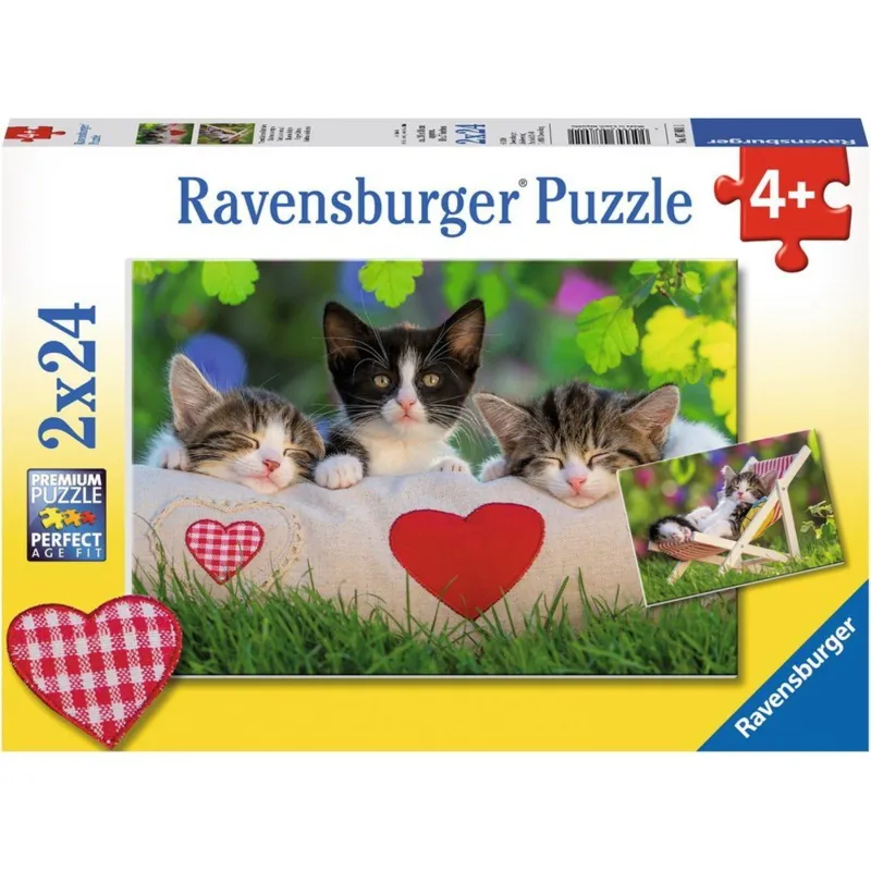 2 Puzzles - Sieste des Chatons