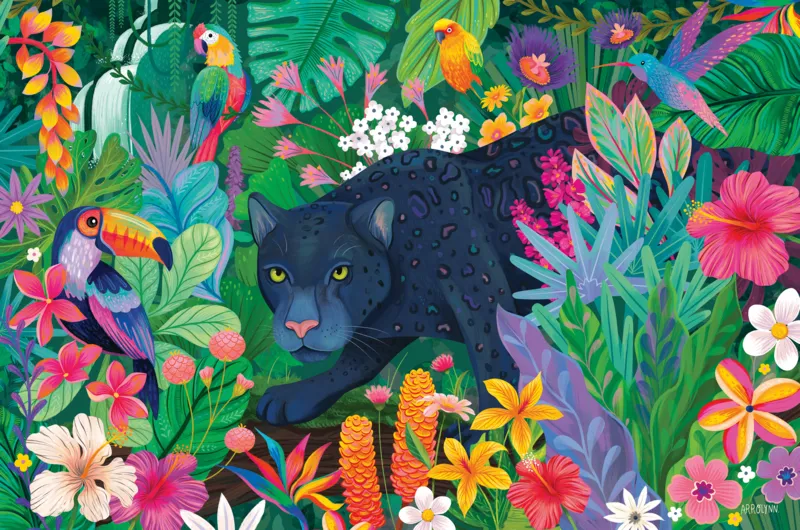 Panthère dans la Jungle