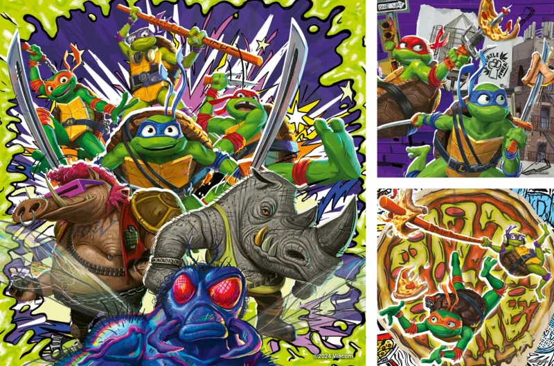 3 Puzzles - Tortues Ninja