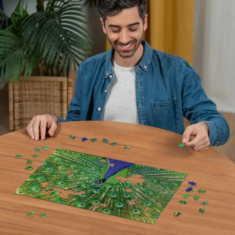 Paon - Puzzle Highlight - Animaux Colorés