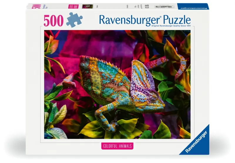 Caméléon - Puzzle Highlight - Animaux Colorés
