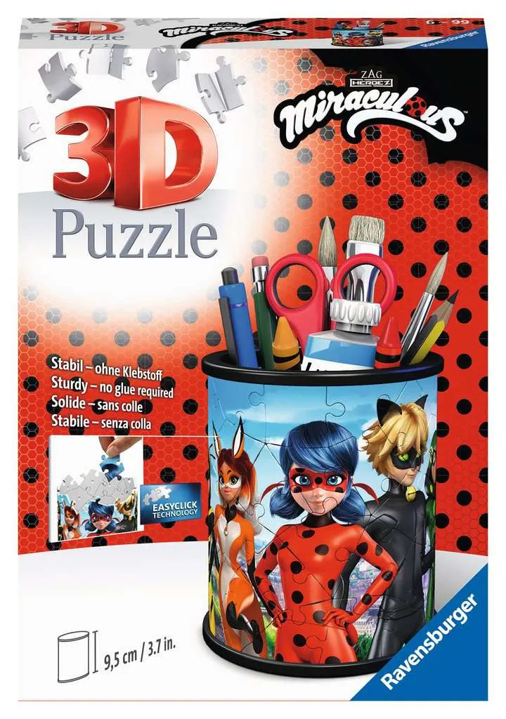 Puzzle 3D - Pot à Crayons - Miraculous
