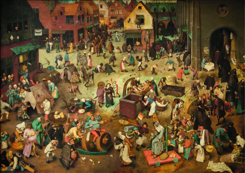 Pieter Brueghel Le Vieux - The Fight Between Carnival and Lent