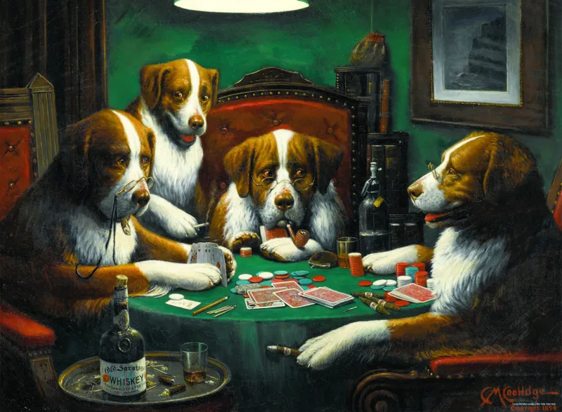 Cassius Marcellus Coolidge - Poker Game