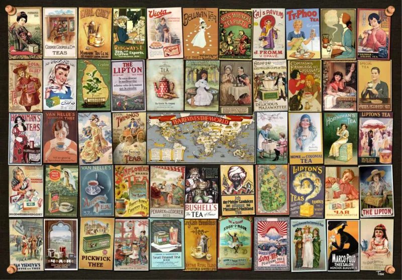 Vintage Collage - Thés
