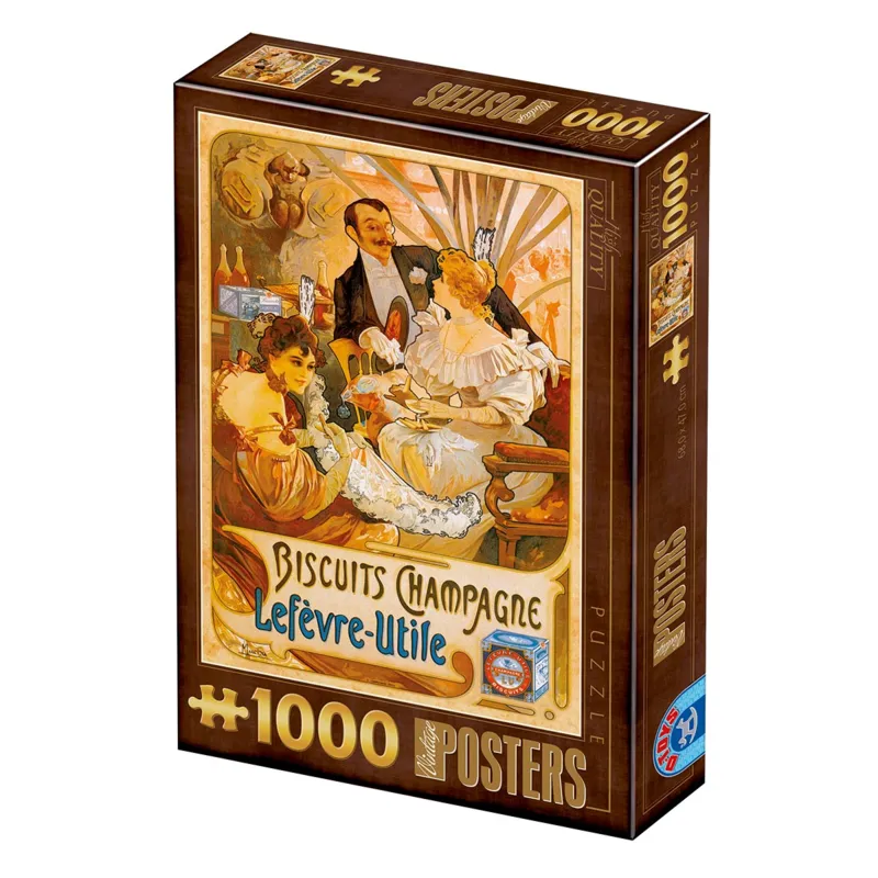 Poster Vintage - Biscuits Champagne Lefevre-Utile