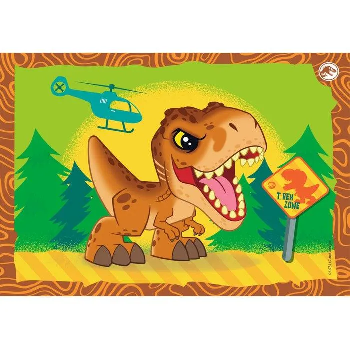 Puzzle 4 En 1 - Jurassic World