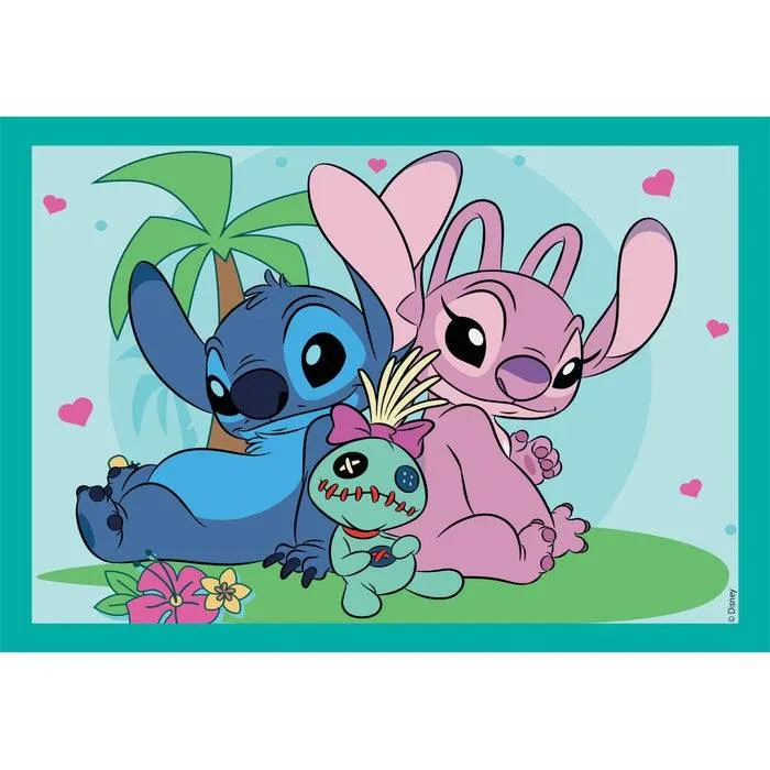 Puzzle 4 En 1 - Stitch et ses Amis