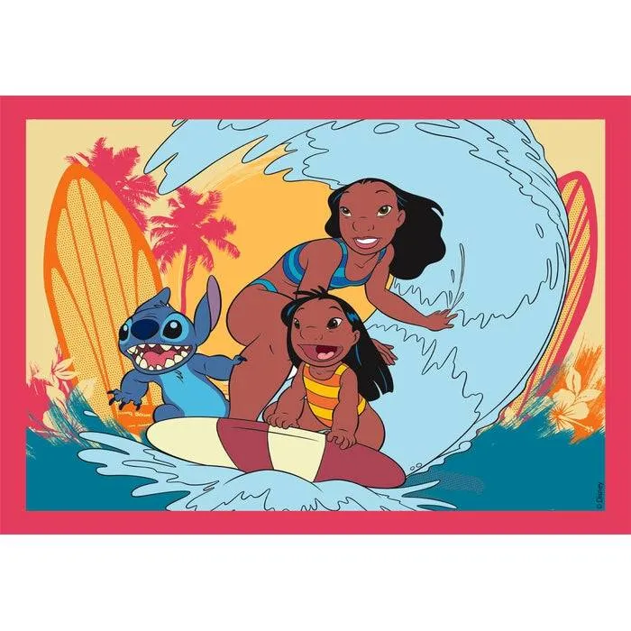 Puzzle 4 En 1 - Stitch et ses Amis