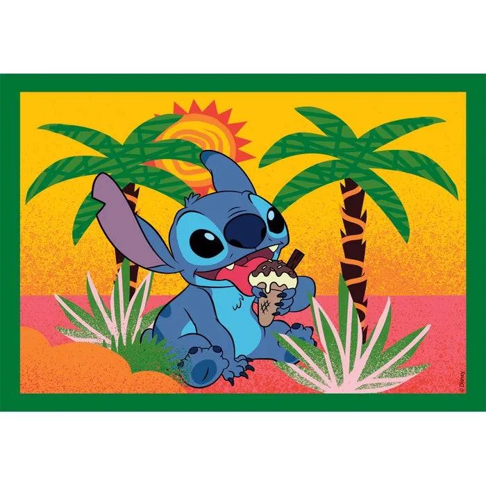 Puzzle 4 En 1 - Stitch et ses Amis