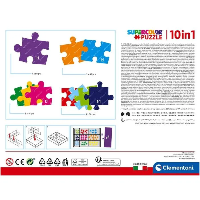 Puzzle 10 En 1 - Amis Des Animaux